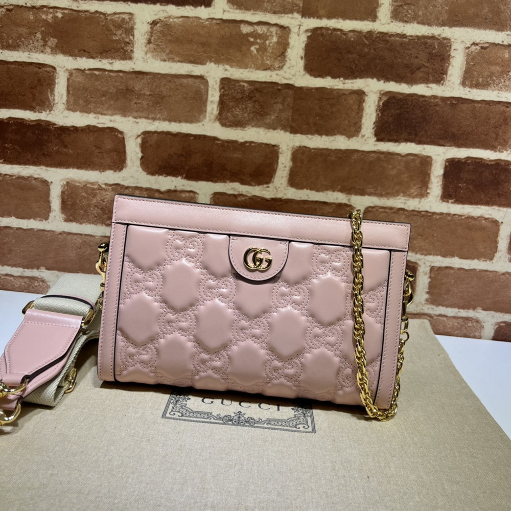 HOT SALE GUCCI GG matelassé leather shoulder bag