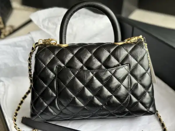 CHANEL FLAP BAG WITH TOP HANDLE