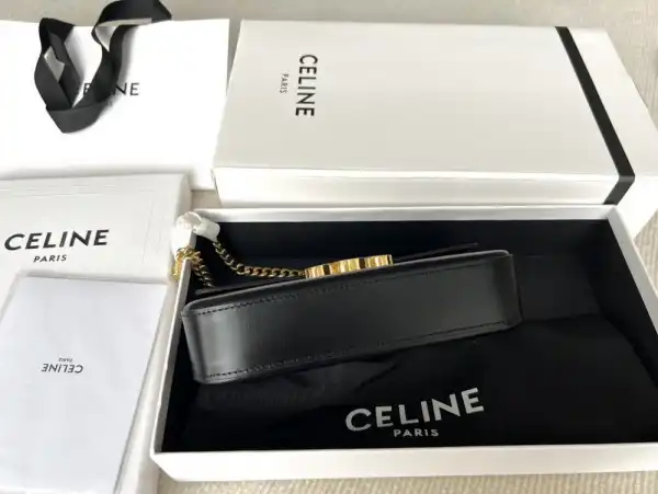 CELIN* CHAIN SHOULDER BAG TRIOMPHE