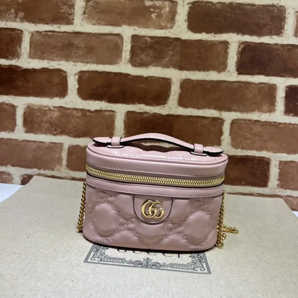 GUCCI GG Matelassé top handle mini bag