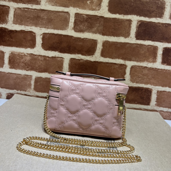 HOT SALE GUCCI GG Matelassé top handle mini bag