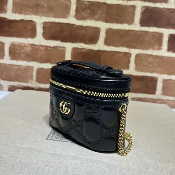 GUCCI GG Matelassé top handle mini bag