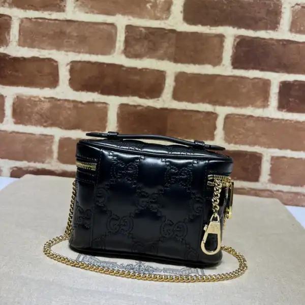 GUCCI GG Matelassé top handle mini bag