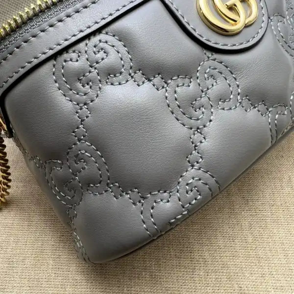 GUCCI GG Matelassé top handle mini bag