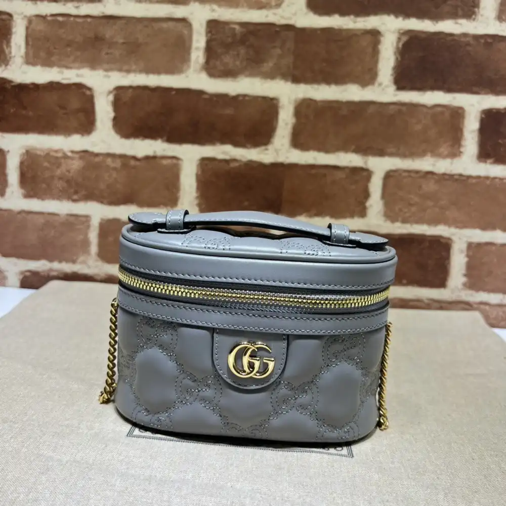 GUCCI GG Matelassé top handle mini bag