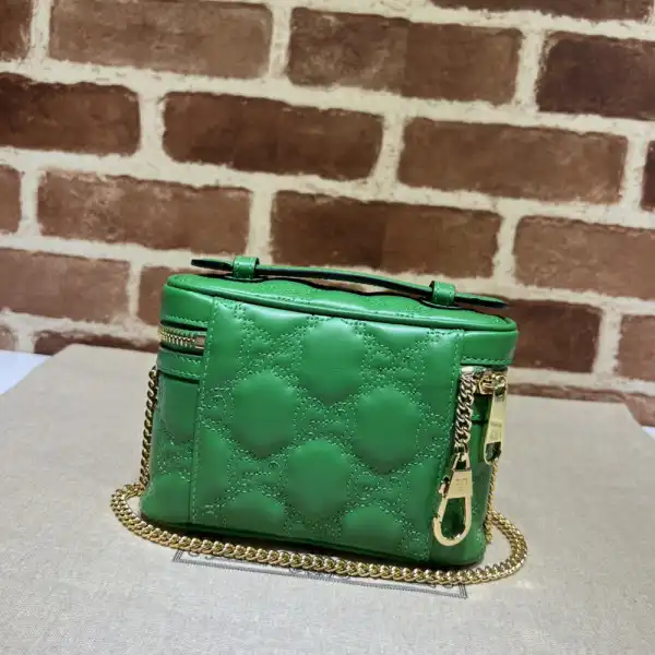 GUCCI GG Matelassé top handle mini bag