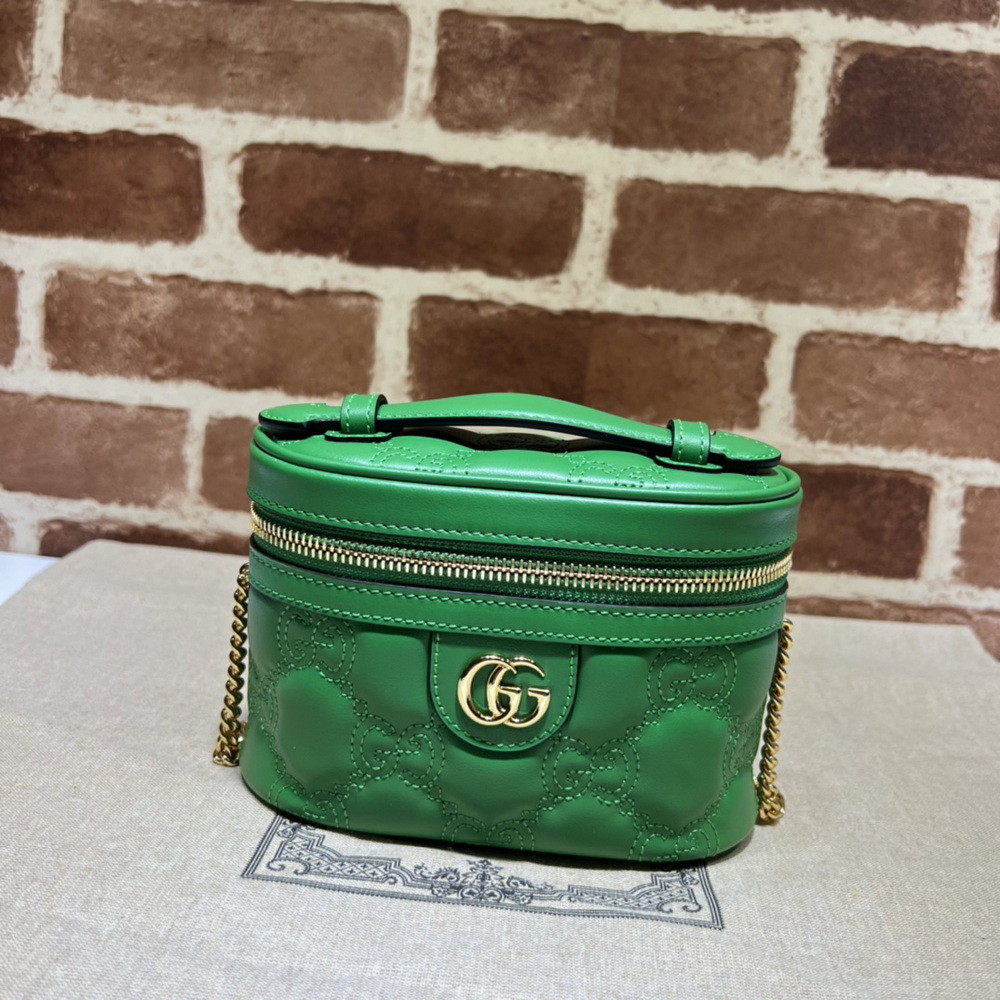 HOT SALE GUCCI GG Matelassé top handle mini bag