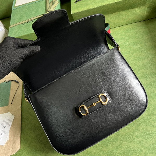 HOT SALE Gucci Horsebit 1955 patchwork shoulder bag