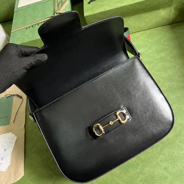 Affordable TO Gucci Horsebit 1955 patchwork shoulder bag