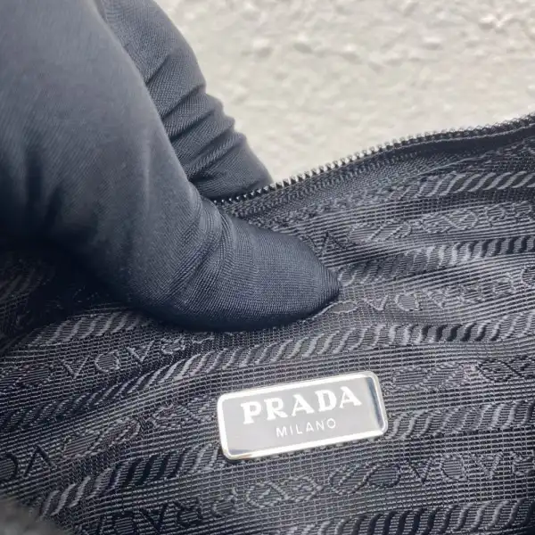 PRADA Satin mini-bag with artificial crystals