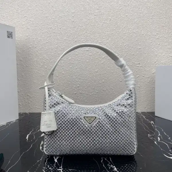 Frstbag ru PRADA Satin mini-bag with artificial crystals