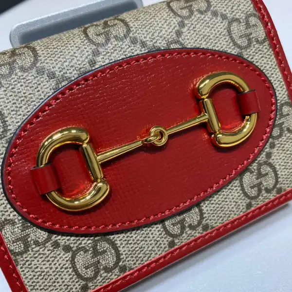 First Bag Ru Gucci Horsebit 1955 card case wallet