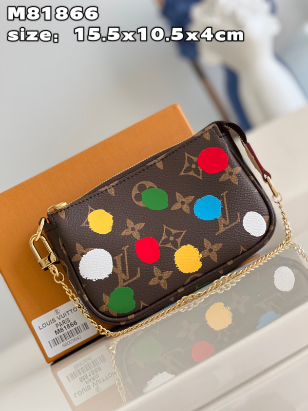 HOT SALE LOUIS VUITTON X YK MINI POCHETTE ACCESSOIRES