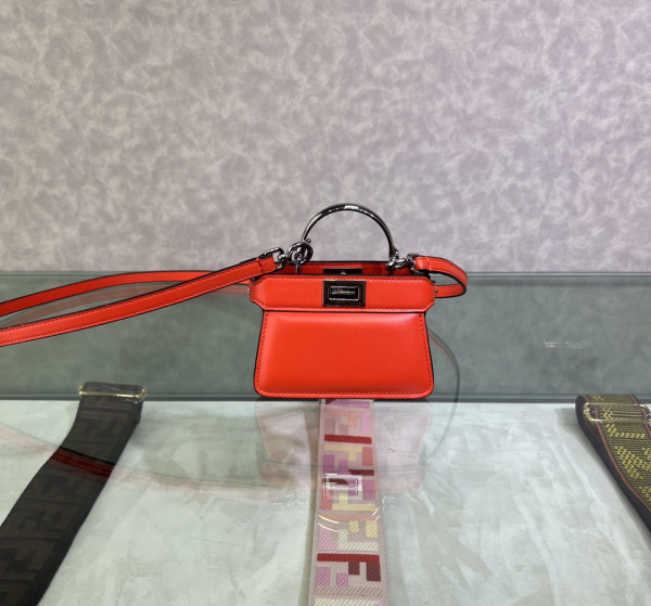 HOT SALE FENDI Nano Peekaboo Maxi Handle