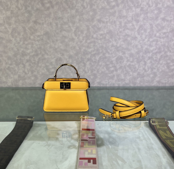 HOT SALE FENDI Nano Peekaboo Maxi Handle