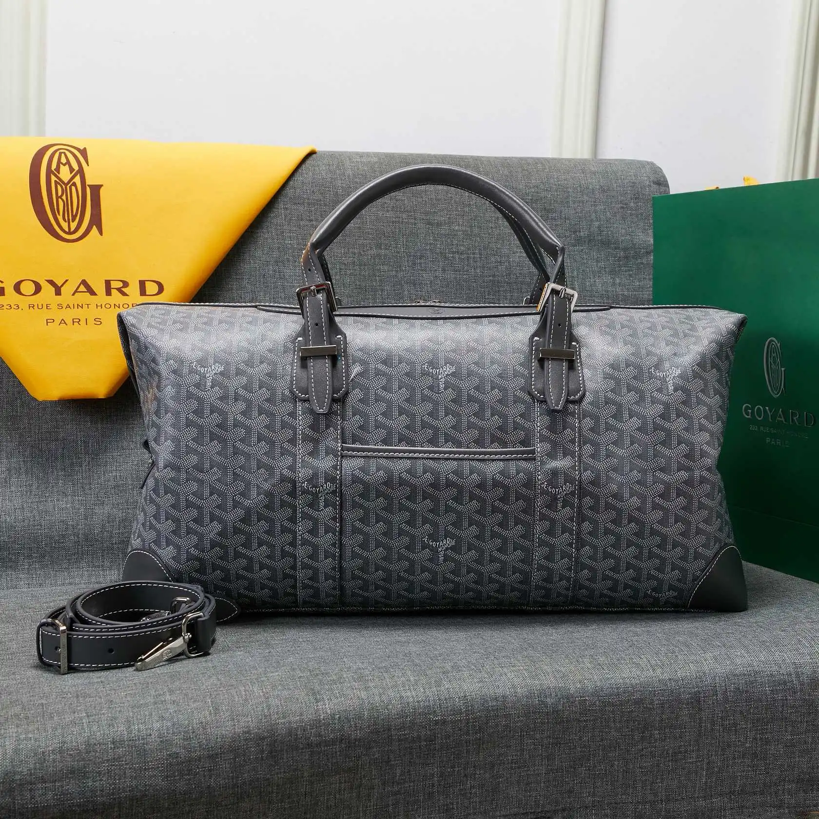 [FREE SHIPPING] GOYARD Travel 55 Bag