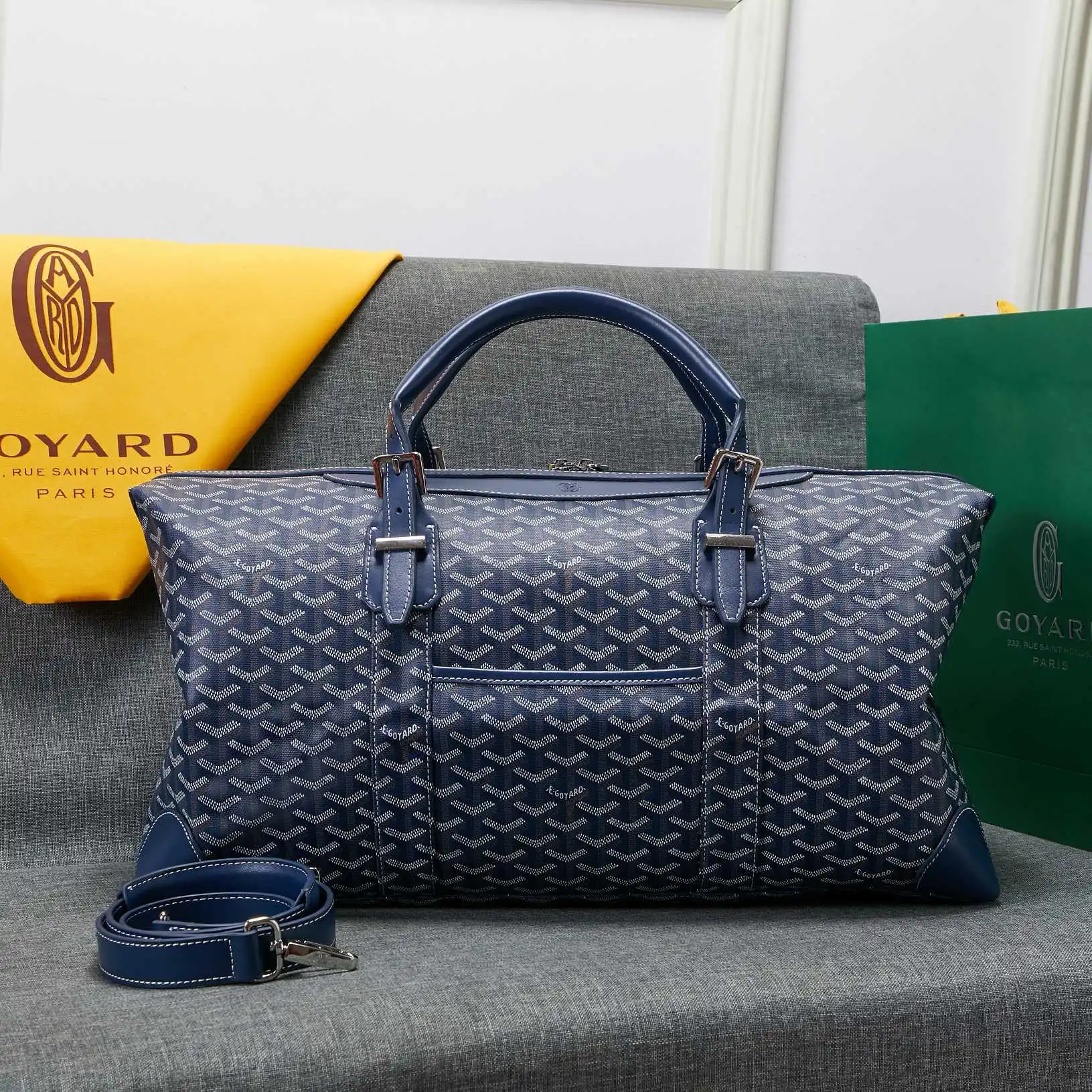 [FREE SHIPPING] GOYARD Travel 55 Bag