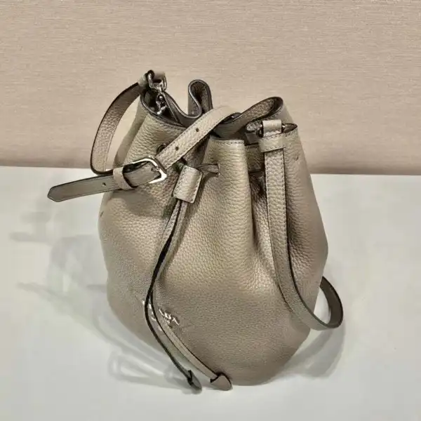 PRADA  Leather Bucket Bag