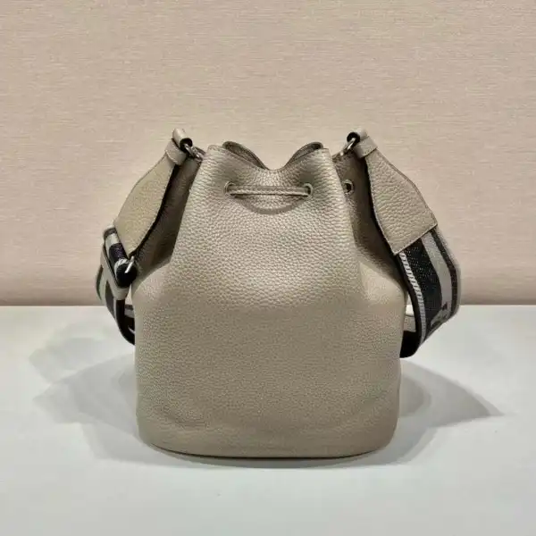 PRADA  Leather Bucket Bag