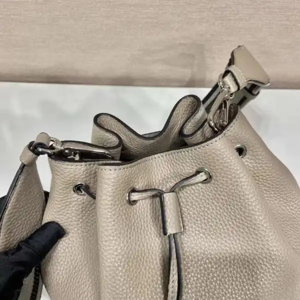 PRADA  Leather Bucket Bag