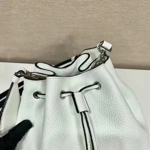 First Bag Ru PRADA  Leather Bucket Bag