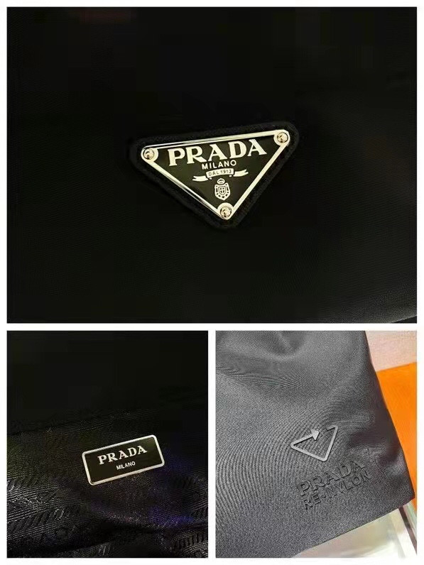 HOT SALE PRADA Re-Nylon and Saffiano leather tote bag