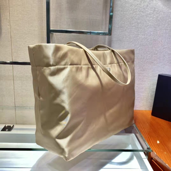 HOT SALE PRADA Re-Nylon and Saffiano leather tote bag