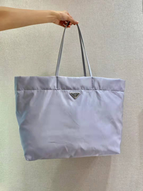 HOT SALE PRADA Re-Nylon and Saffiano leather tote bag