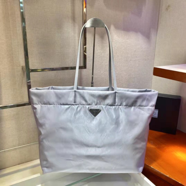 HOT SALE PRADA Re-Nylon and Saffiano leather tote bag