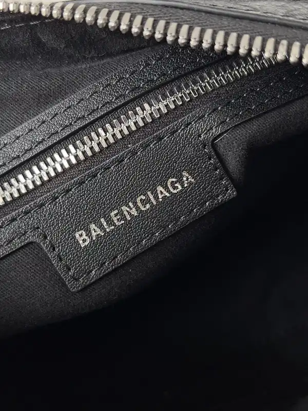 BALENCIAGA WOMEN'S LE CAGOLE MINI DUFFLE BAG IN BLACK