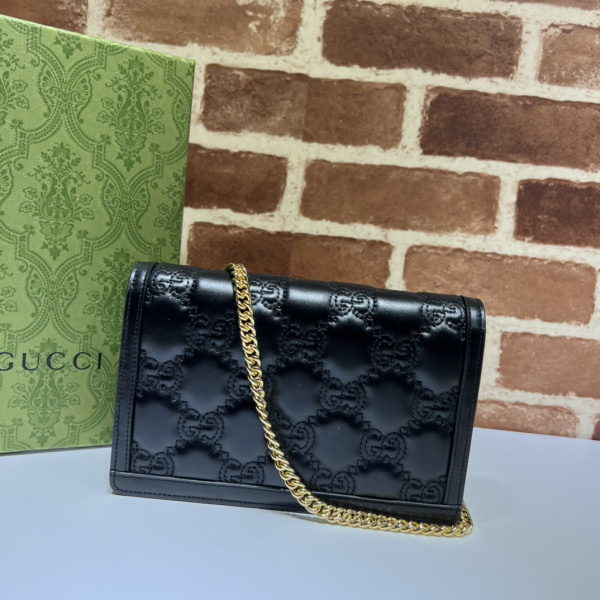 HOT SALE GUCCI GG MATELASSÉ CHAIN WALLET