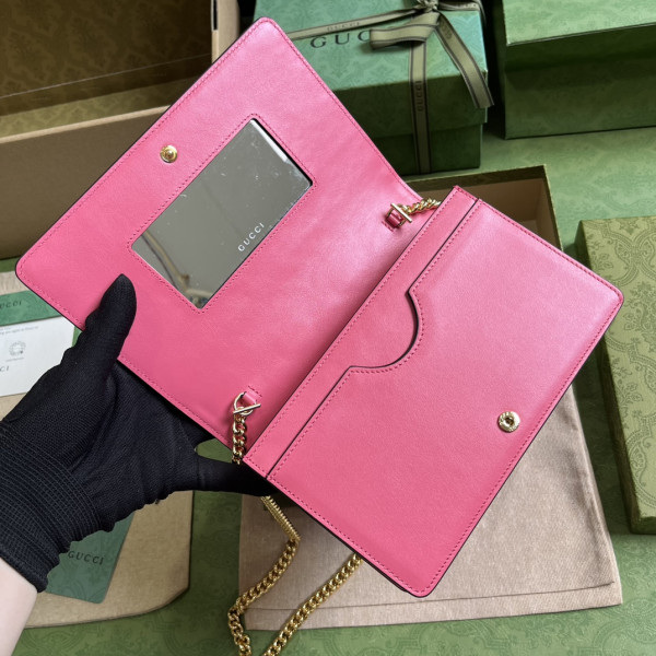 HOT SALE GUCCI GG MATELASSÉ CHAIN WALLET