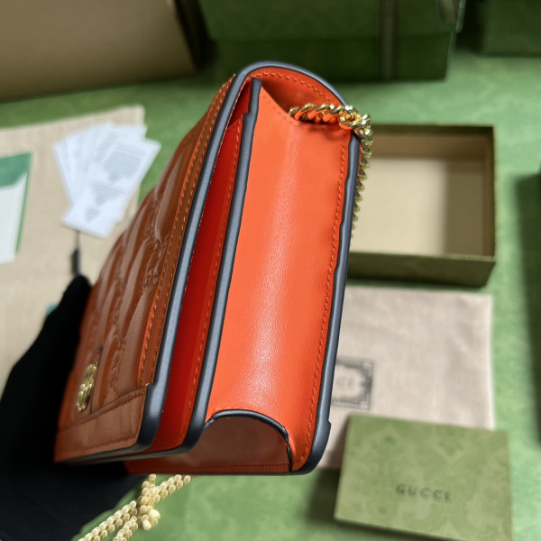 HOT SALE GUCCI GG MATELASSÉ CHAIN WALLET