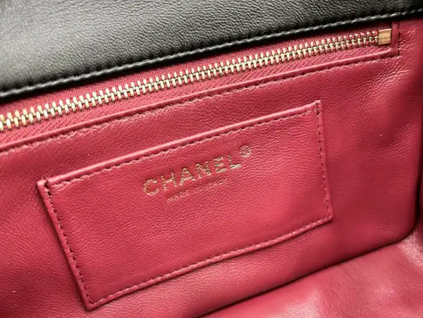 CHANEL SMALL FLAP BAG WITH TOP HANDLE