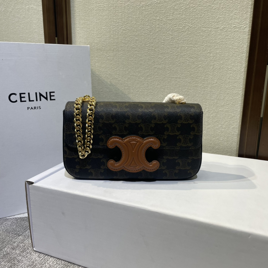 HOT SALE CELIN* CHAIN SHOULDER BAG TRIOMPHE