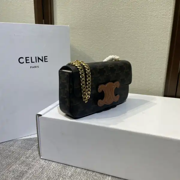 First bag ru CELIN* CHAIN SHOULDER BAG TRIOMPHE