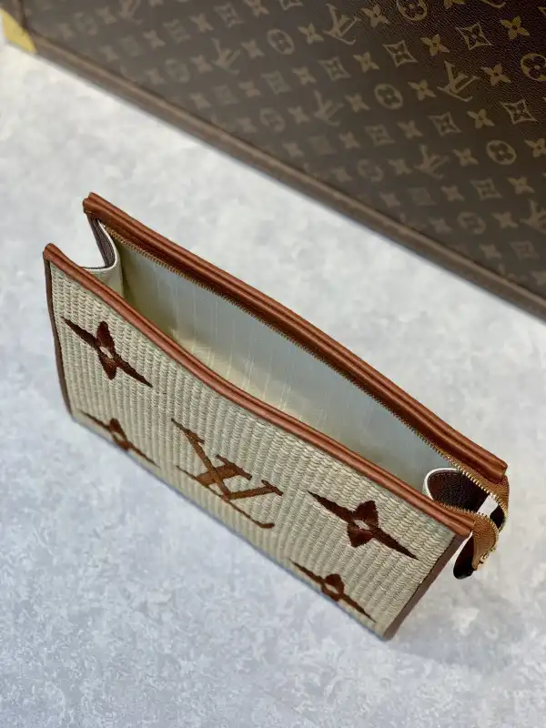 Aaa replica ru LOUIS VUITTON Monogram Raffia Toiletry Pouch