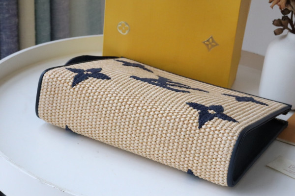 HOT SALE LOUIS VUITTON Monogram Raffia Toiletry Pouch