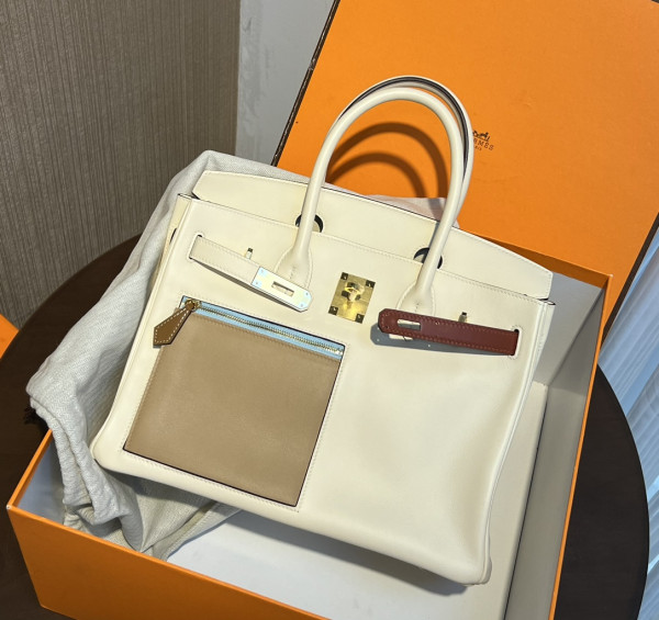 HOT SALE HERMES Cargo Birkin Bag Swift 30