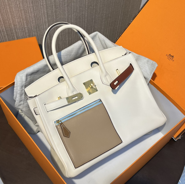 HOT SALE HERMES Cargo Birkin Bag Swift 30