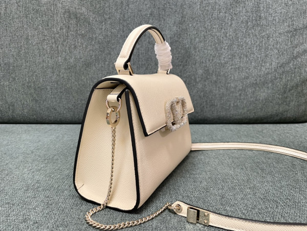 HOT SALE VALENTINO SMALL VSLING GRAINY CALFSKIN HANDBAG