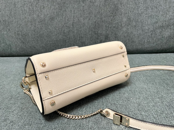 HOT SALE VALENTINO SMALL VSLING GRAINY CALFSKIN HANDBAG