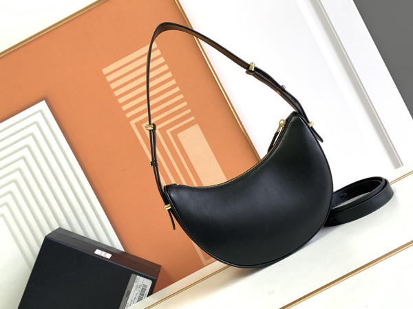 HOT SALE Prada Arqué leather shoulder bag-22.5*18.5*6cm