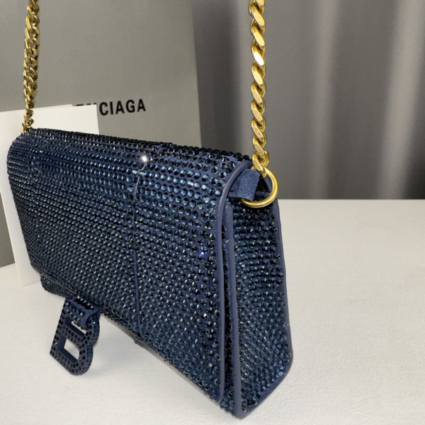 HOT SALE BALENCIAGA HOURGLASS WALLET ON CHAIN