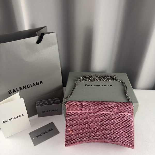 BALENCIAGA HOURGLASS WALLET ON CHAIN