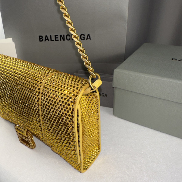 BALENCIAGA HOURGLASS WALLET ON CHAIN