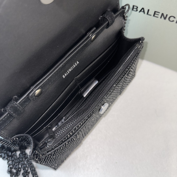 HOT SALE BALENCIAGA HOURGLASS WALLET ON CHAIN