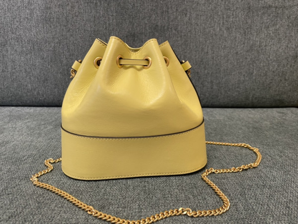 HOT SALE VALENTINO MINI BUCKET BAG IN NAPPA WITH VLOGO SIGNATURE CHAIN