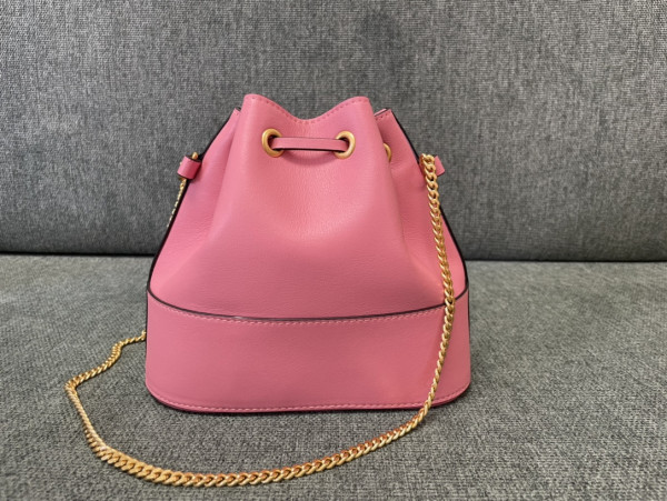 HOT SALE VALENTINO MINI BUCKET BAG IN NAPPA WITH VLOGO SIGNATURE CHAIN