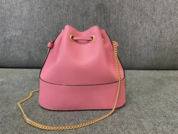 Frstbag ru VALENTINO MINI BUCKET BAG IN NAPPA WITH VLOGO SIGNATURE CHAIN